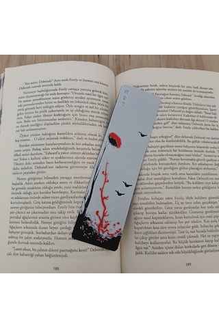 Kitap Ayracı - Kırmızı Çiçek Model2