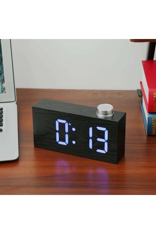 Trendooze Homyl Dijital Led Erteleme Elektronik Çalar Saat Masa Saati Mavi Renkli