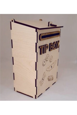 Ahşap Posta Kutusu Tip Box Bahşiş Kutusu Tipbox Kumbara