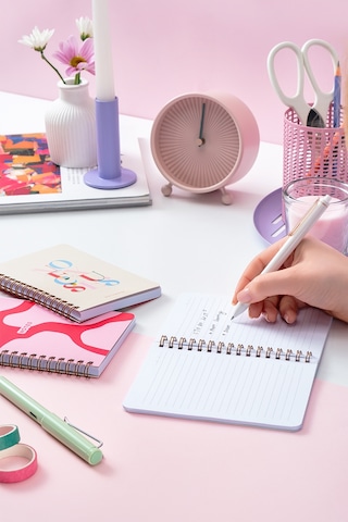 Cep Boy 10x14 Cm Spiralli Çizgili Karton Kapak 3'lü Defter Seti No Excuses Soyut Gradient Soyut