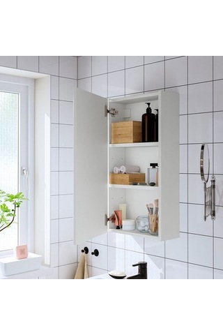 Ikea Enhet Banyo Duvar Dolabı, Beyaz, 40x17x75 Cm
