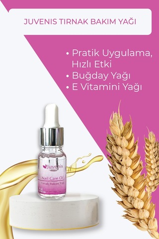 Juvenis E Vitamini İçeren Tırnak Bakım Yağı 10 ML
