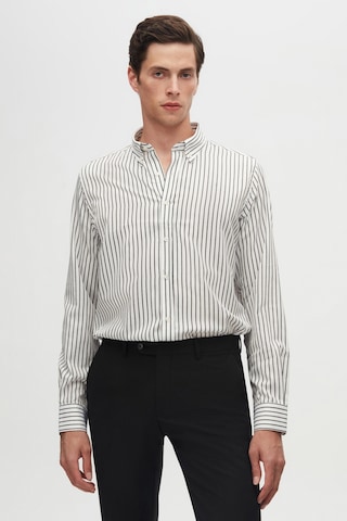 D'S Damat Ds Damat Slim Fit Siyah Çizgili Gömlek 6hc02ort10265 001