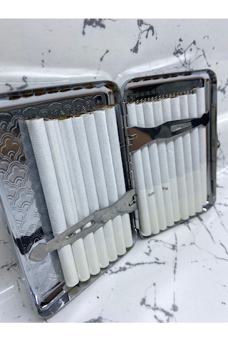 Metal Deri Sigara Tabakası, Sigara Kutusu N11.1336