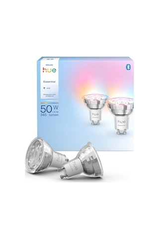 Philips Hue Essential 4.7w Gu10 345 Lumen Renkli Akıllı Spot Ampu Çok Renkli