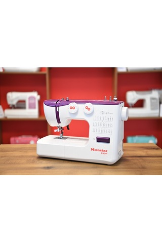 Moonstar Ev Tipi Düz Dikiş Makinesi 36 Desenli 990p Mor