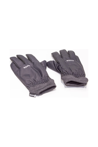 Su Geçirmez Siyah Yetişkin Kayak Eldiveni Wedze Meridyendukkan Siyah