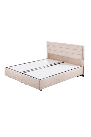 Sofia İkili Set, Sofia Çift Kişilik Baza Başlık Seti Krem 160 x 200