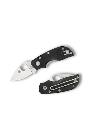 Spyderco Chicago Black G-10 Plainedge Kamp Çakı Siyah