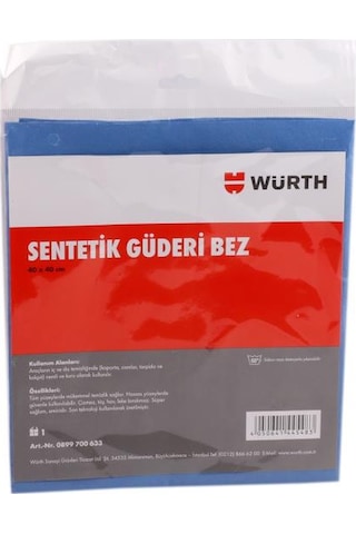 Würth Sentetik Güderi Bez Mavi 40 x 40 CM
