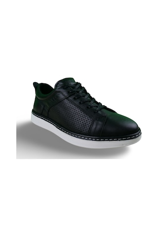 Erkek Hakiki Deri Sneaker Siyah