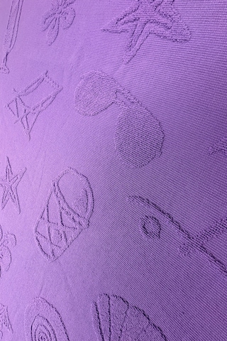 Hızlı Kuruyan Plaj Havlusu %100 Pamuk Purple Beach Vibes Plaj Havlusu - Mor 8846366