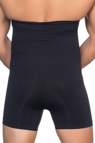 Moon Wear Siyah Mı Emay E1005 Erkek Yüksek Bel Double Boxer Korse Siyah
