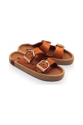 Bohonomad Sydney-Z Taba Kadın Terlik Taba