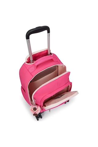 Kıplıng New Zea 8 Tekerlekli Okul Çantası Pembe Happy Pınk C