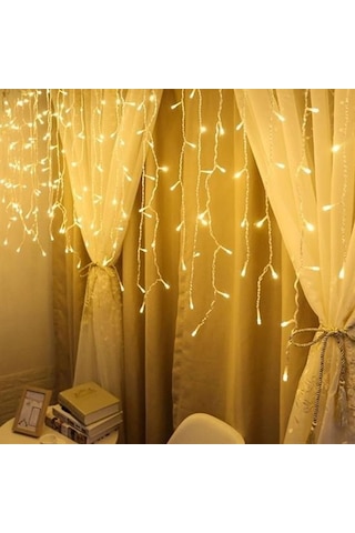 Büro Ev Ofis Yazlık İçin 3x1mt 8mod 16saçak Led Gün Işığı Perde Lamba Aydınlatma Diğer