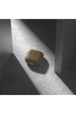 Apple Uyumlu AirPods 4 Airbag 43 600d Karbon Fiber Kulaklık Kılıfı Gold
