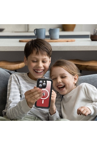 Apple Uyumlu iPhone 15 Pro Kılıf 1-1 Su Geçirmez Kılıf