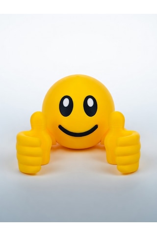 Emoji Tasarımlı Çift El Telefon Standı & Masaüstü Tutucu Sarı