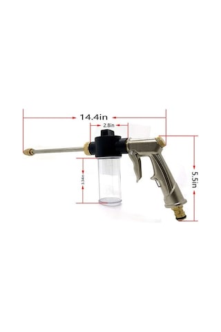 Ulzyvf Yüksek Basınçlı 20m Bahçe Hortumu Nozulu - 5 Modlu Püskürtme & Köpüklü Temizleme