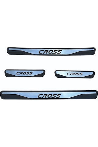 Egea Cross Kapı Eşiği New Krom Kapı Eşiği 4 Parça Paslanmaz Çelik