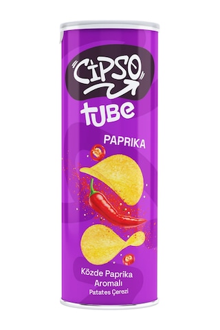 Cipso Tube Paprika Aromalı Cips 160 Gr X 4 Adet