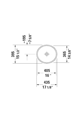 Duravit - Starck 2 Çanak Lavabo Beyaz 40 Cm - 2321440000- Beyaz