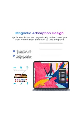 Apple Uyumlu iPad Pro 12.9 2021 Active Stylus 5. Nesil Özel Yazı Çizim Kalemi