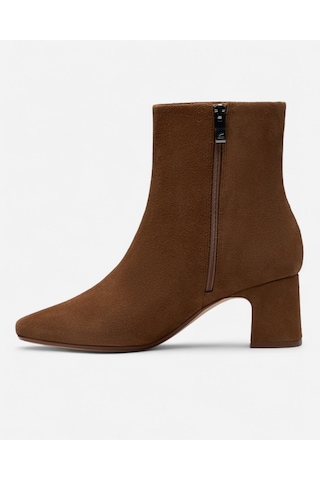 Clarks Fernie Zip Walnut Suede, M 3 Kadın Kahverengi Bot 26182938 kahverengi