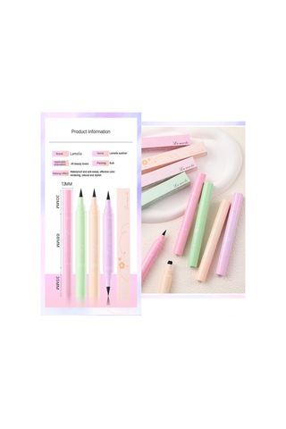 Samdoo Çift Uçlu Kalem Damga Göz Kalemi - Su Geçirmez Uzun Süreli Kalıcı - Sevgi Desenli Göz Dekorasyon Aleti