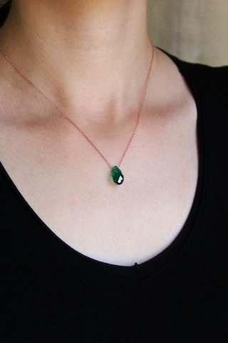 Argentum Concept - Gümüş Zincirli Kristal Kuvars Kolye - N135401