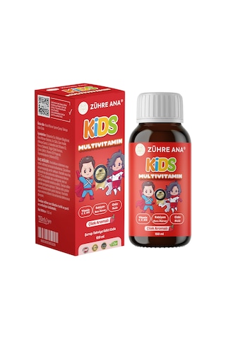 Zühre Ana Kids Multivitamin Şurup Çilekli 150 ML