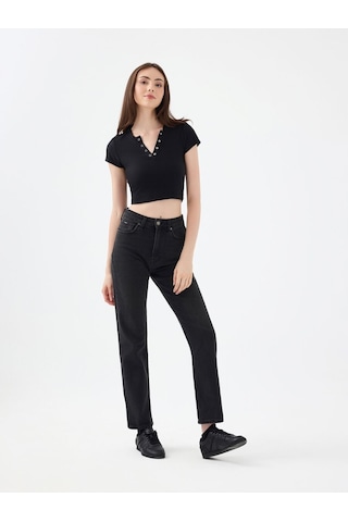 LOFT Comfort Straight Comfort Fit Kadın Pantolon Lf2037062 Q1.v1 Denim