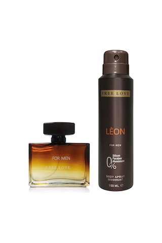 Free Love Leon Erkek Parfüm EDP 100 ML + Deodorant 150 ML