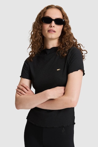 U.S. Polo Assn. Kadın Siyah Tişört 50323528 Vr046