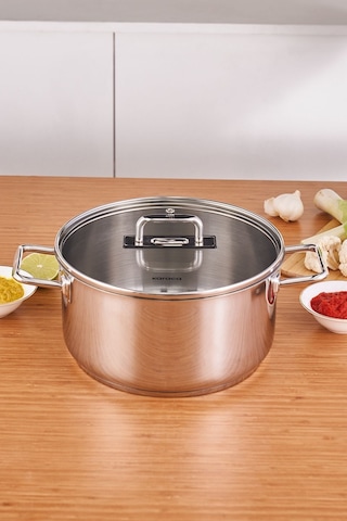 Karaca  Grace İndüksiyon Tabanlı Çelik Tencere 24 Cm