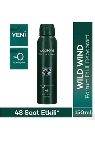 Watsons Wild Wind Deodorant Sprey Erkek Pudrasız