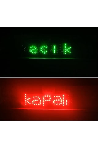 Açık Kapalı Led Tabela