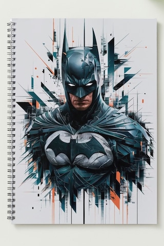Batman-01 A5 Metal Spiralli Çizgisiz Sert Kapak Batman Defter