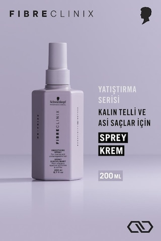 Fibre Clinix Elektriklenme Karşıtı Pürüzsüzleştirici Sprey Krem 200ml De-frizz