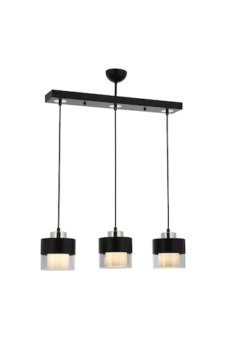 Avonni Av-60193-3y-bsy Siyah Boyalı Modern Avize E27 Metal Cam 70x15cm Çok Renkli