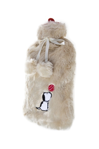 Biggdesign Dogs Peluş Sıcak Su Torbası Bej