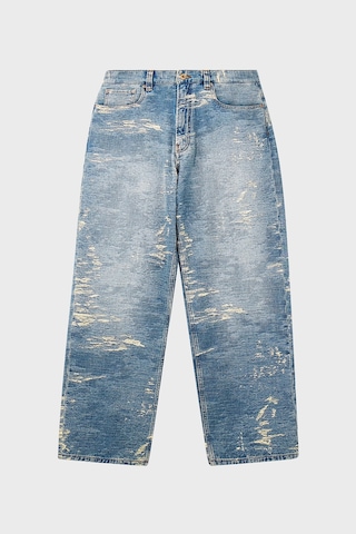 Emporio Armani Normal Bel Geniş Paça Eskitilmiş Efektli Jeans Erkek Kot Pantolon Em006488 Af27794 Mb003 Açık Mavi