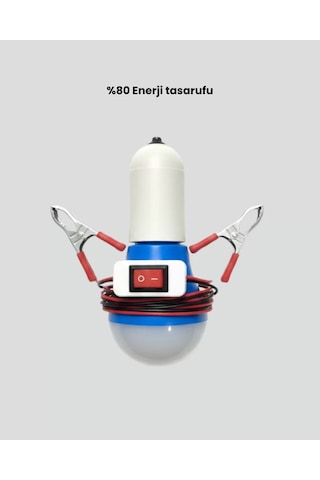 12v Led Ampul Timsah Kıskaçlı Taşınabilir Aydınlatma - Mh-hs5015-5208