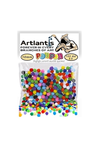 Ponpon 10 Mm 100 Lü 1 Paket Karışık Renk Pon Pon 10 Mm Pompom 1 Cm Elişi Etkinliği Anasınıfı Kreş Okul Öncesi