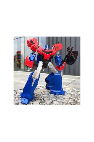 Transformer Metal Gövdeli Optimus Prime Robota Dönüşen Araba Bumble Bee