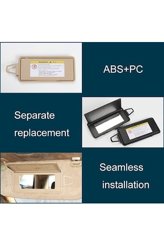 Wondernest Mercedes-benz S Class W220 1998-2005 Ön Sağ Güneşlik Makyaj Aynası Gri
