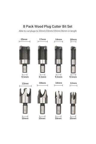 Yihemaoyi Ağaç İşleme Pah Delme Aracı Ahşap Kesici 8 Adet