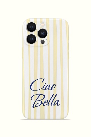 Apple iPhone Uyumlu 16 Pro Vorian İnce Kamera Korumalı Mika Kılıf Ciao Bella Lemon Ciao Bella Lemon Mika