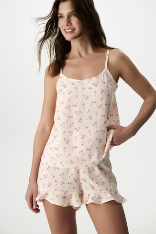 Penti Renkli Cherries Şortlu Pijama Takımı Çok Renkli